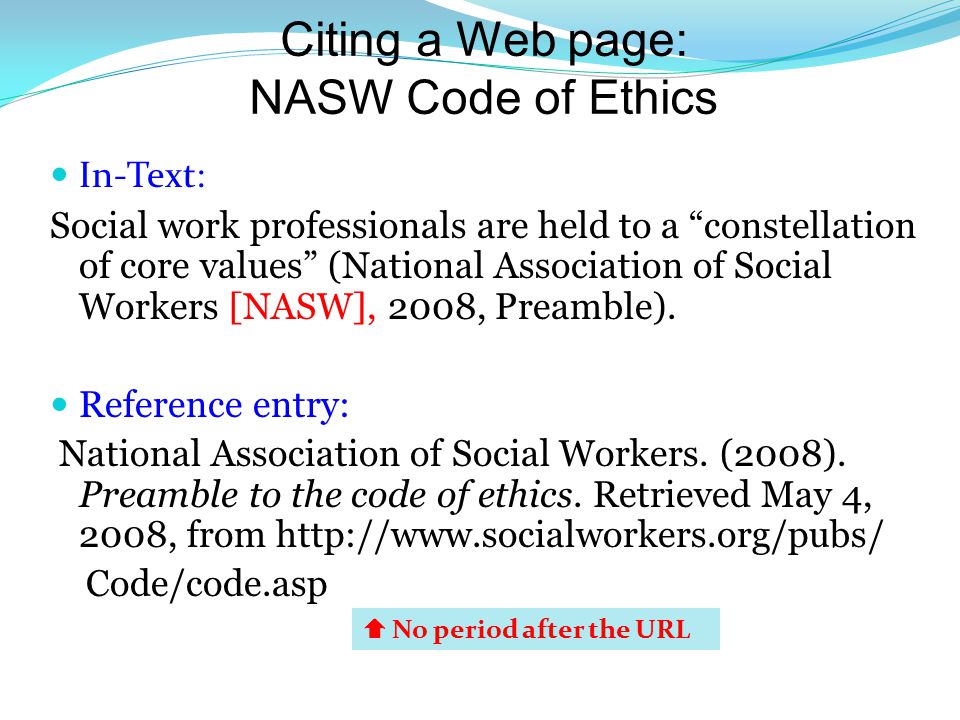 Read the Code of Ethics